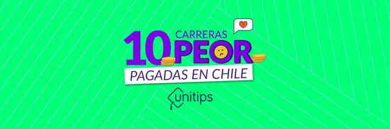 10 carreras peor pagadas en Chile